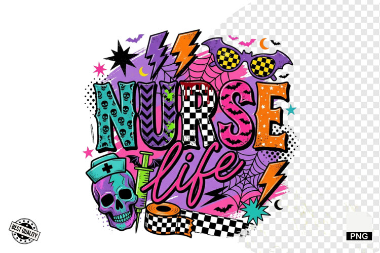 Halloween Nurse PNG Sublimation example image 1