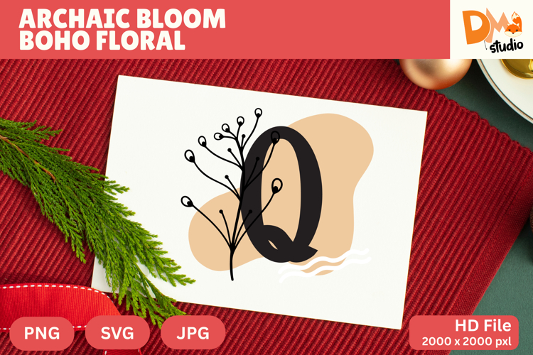 Floral Letter Svg Image 9