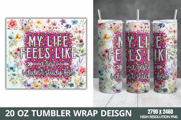 Funny Quotes 20oz Skinny Tumbler Sublimation,
