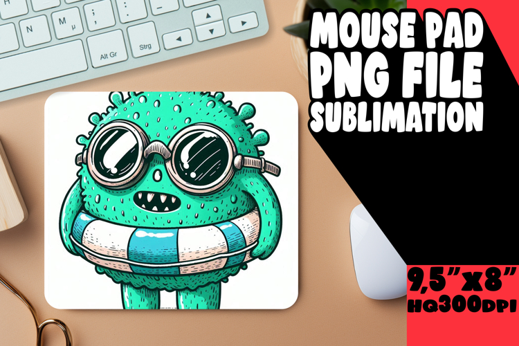 Sweet DESK pad Playful PNG, Monster