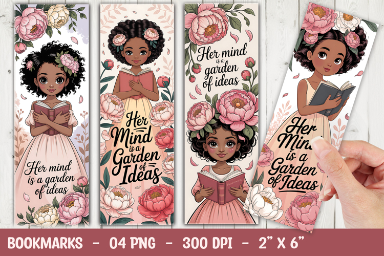 Positive Girl Bookmark Sublimation