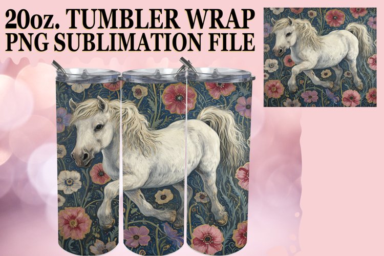 Colorful Flowers with Funny Animal Tumbler