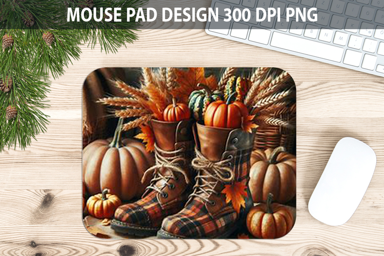 Boots Mouse pad Sublimation - Thanksgiving PNG Design