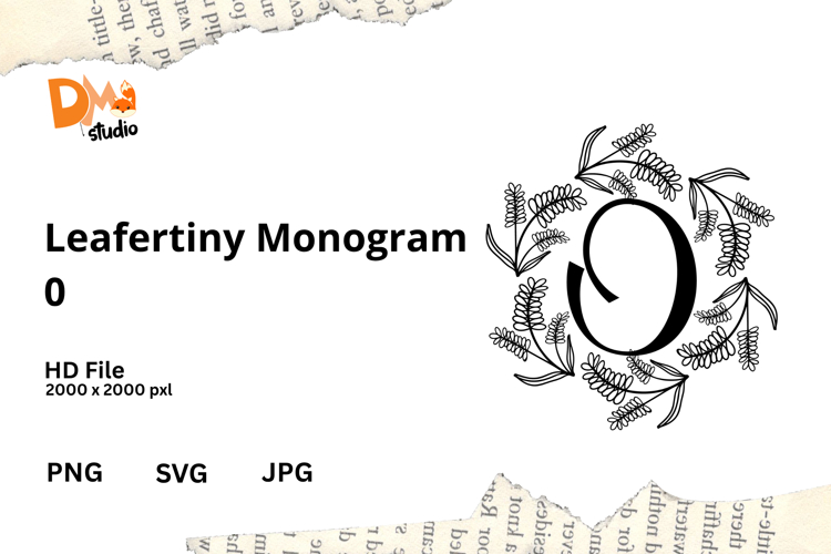 Floral Monogram Letter Svg Image 24