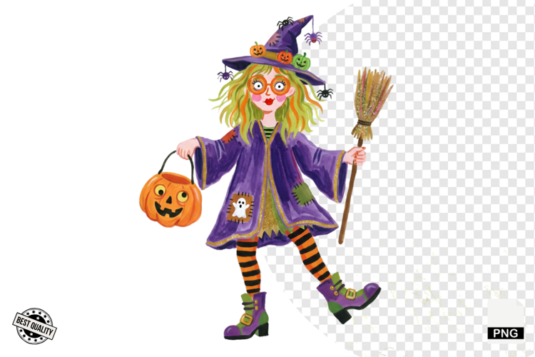 Halloween Girls Clipart