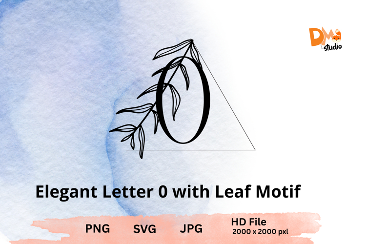 Leaf Monogram Svg
