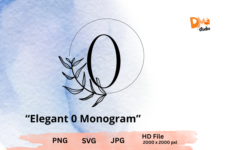 Elegant Monogram Timeless Serif Letter Set PNG | (5844972)