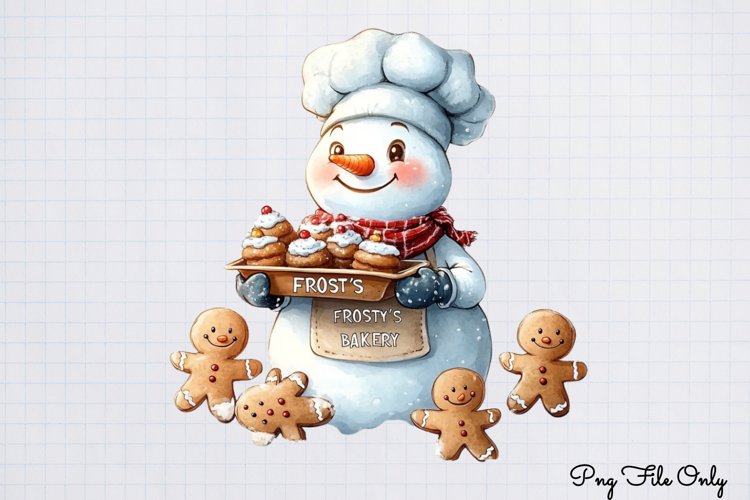 Cute Snowman Clipart Image 20