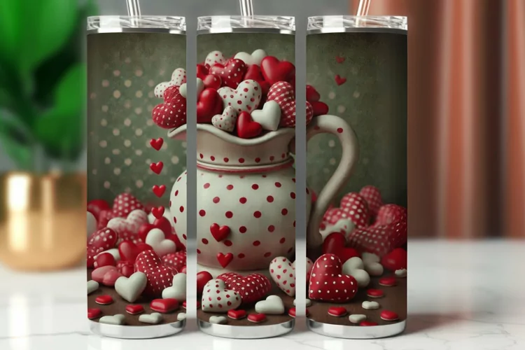 Valentine Tumbler Wrap 20 oz - vase