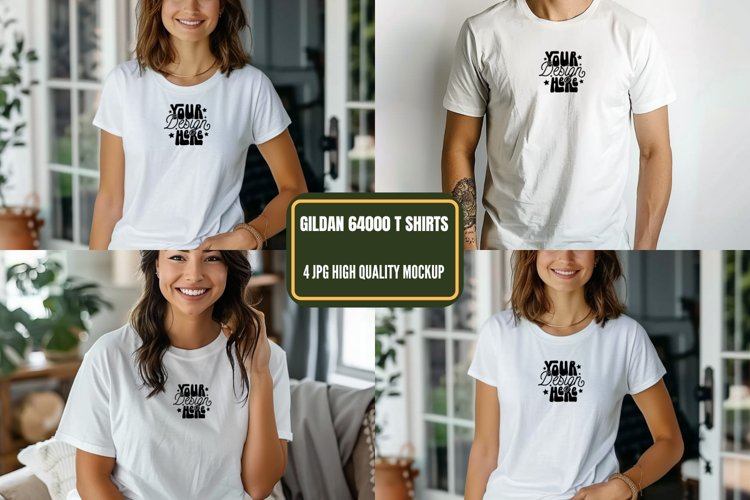 White Tshirt Mockup Image 4