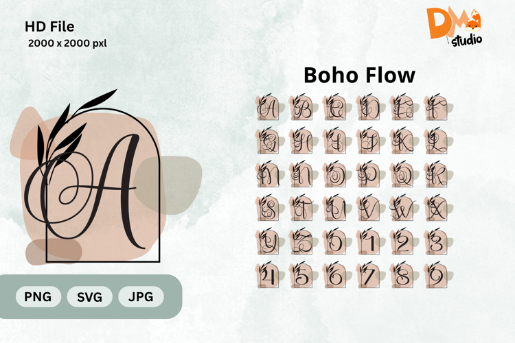 Boho Flow Monogram