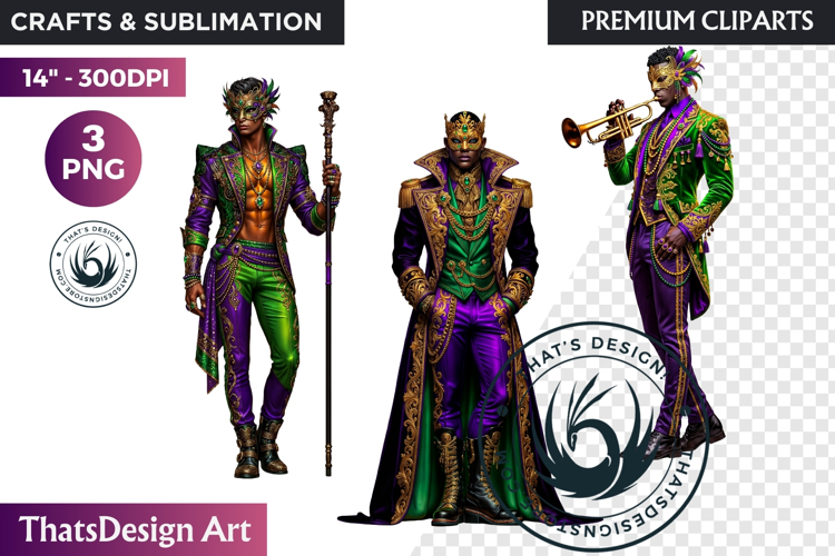 Mardi Gras Carnival Masquerade Clipart PNG scrapbooking