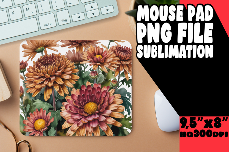 VIBRANT MOUSE MAT INNOVATIVE DESIGN, Flowers