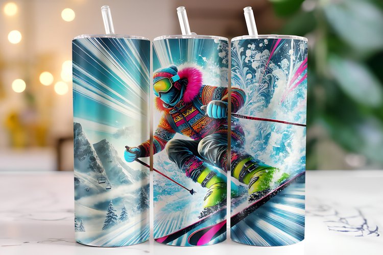 Skiing Clipart