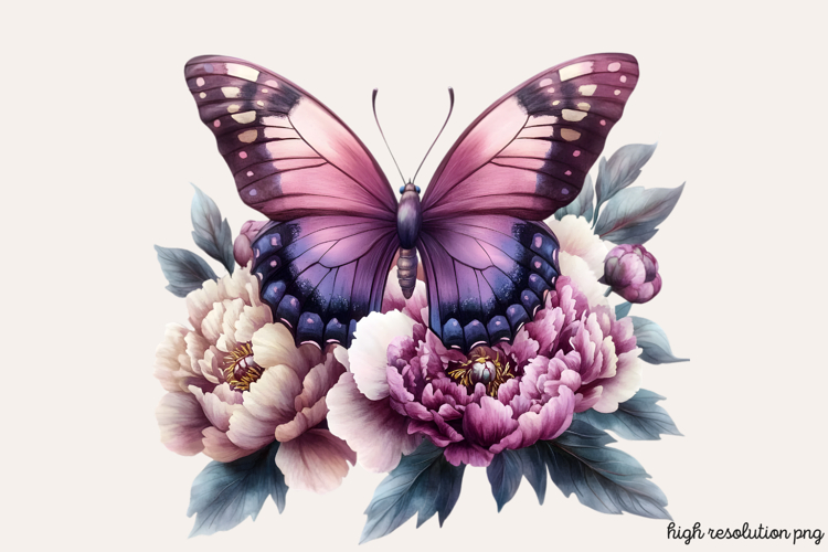 Watercolor Flowers Svg Image 21
