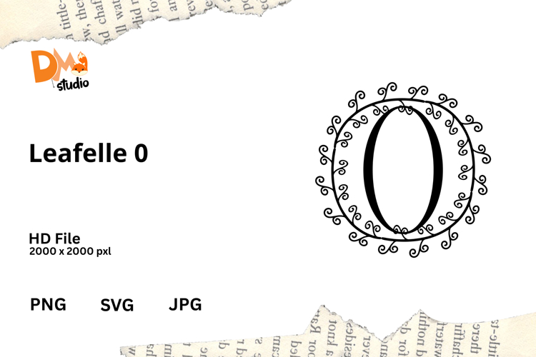 Floral Monogram Letter Svg Image 4