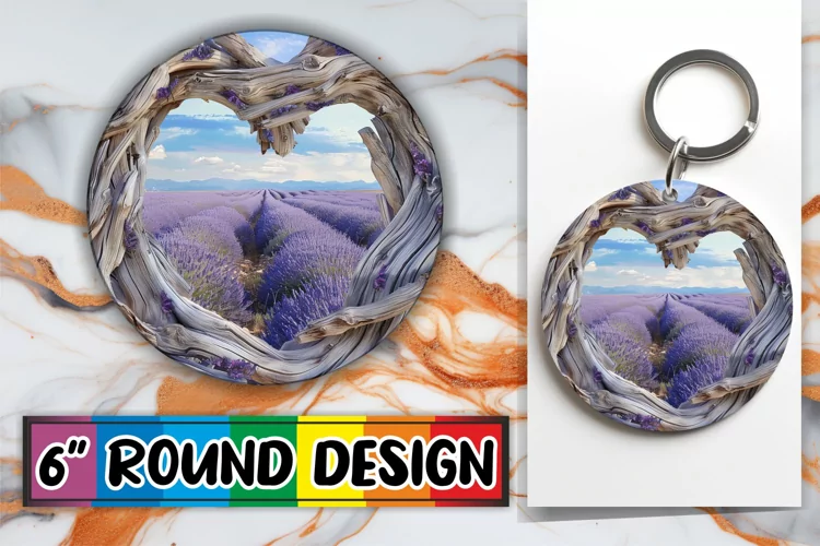 Summer Serenade Sublimation 3D Heart Frame