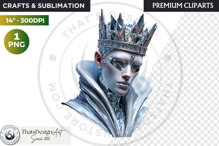 Fantasy Ruler Clipart PNG, Fantasy King & Queen Portrait