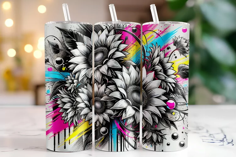 Sunflower Tumbler Wrap | Sublimation