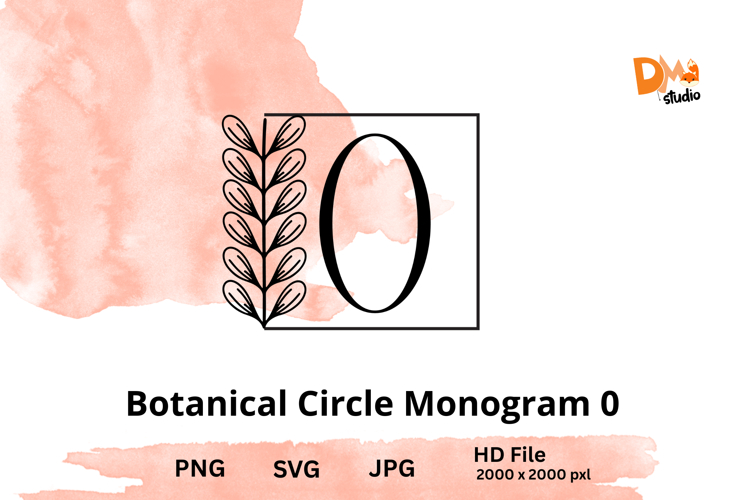 Botanical Circle Monogram