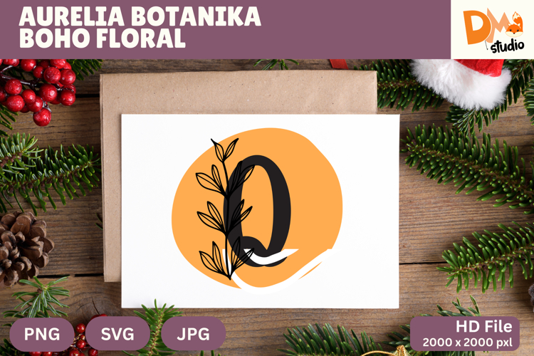 Aurelia Botanika Boho Floral Monogram