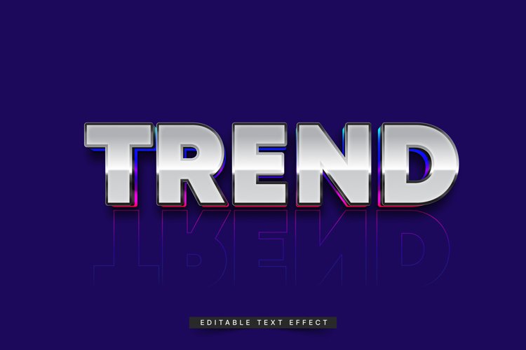 Editable Text Effect for Illustrator. Vector Graphic styles example image 1