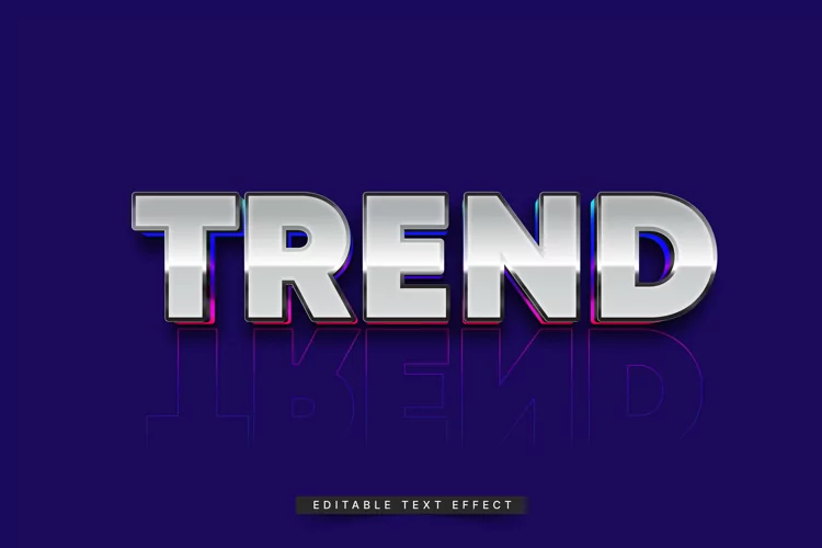 Editable Text Effect for Illustrator. Vector Graphic styles
