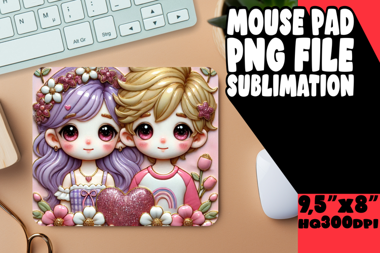 RADIANT MOUSE MAT SUBLIMATION IDEAS, 3D Characters