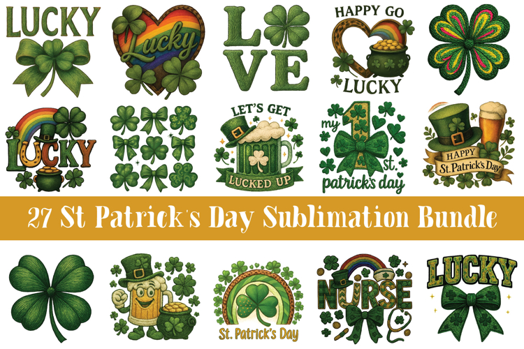 St Patricks Day Sublimation Bundle
