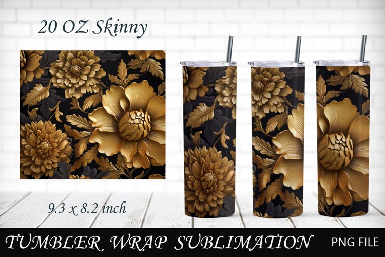 20 Oz Sublimation Tumbler Wrap Image 3
