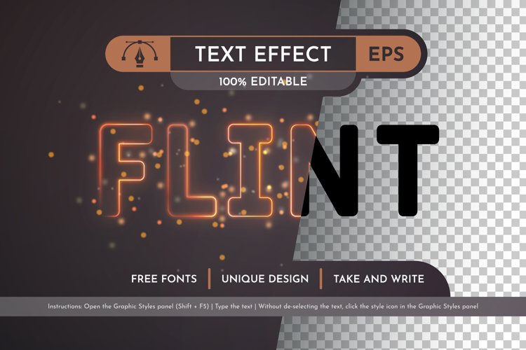 Flint Editable Text Effect example image 1