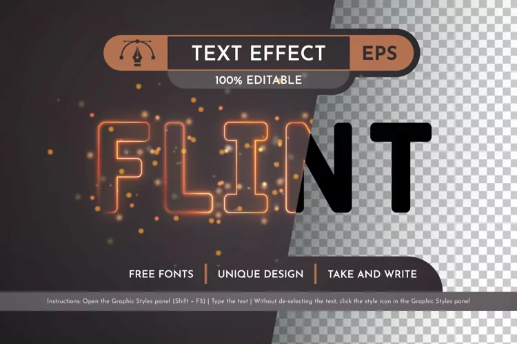 Flint Editable Text Effect