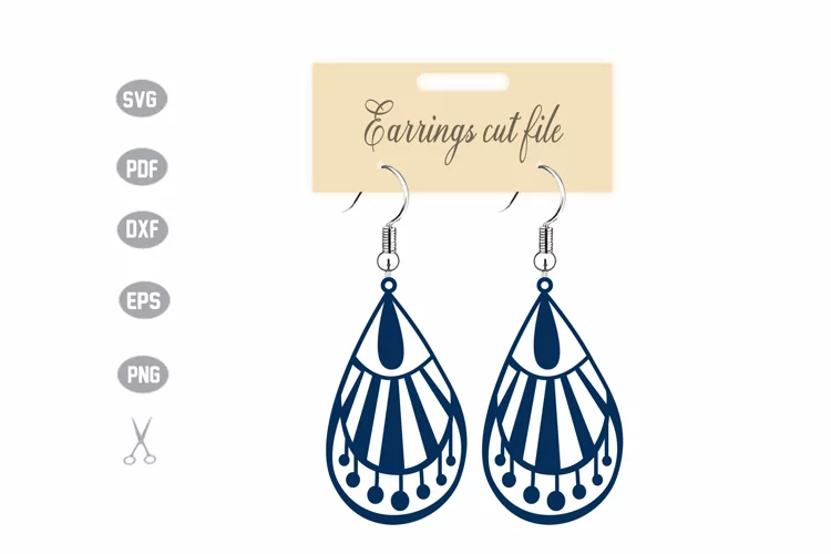 Earrings Template SVG