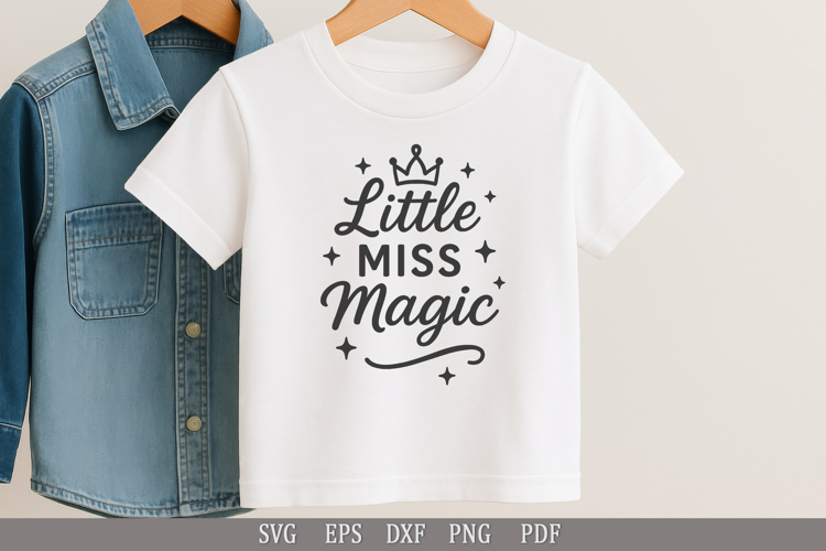 Little Miss Magic - SVG Design for Baby T-Shirts and Gifts