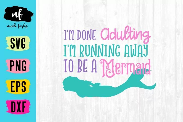 Mermaid SVG Cut File