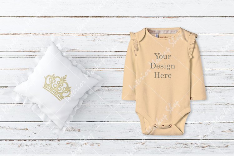 Baby Bodysuit Mockup / 187 example image 1