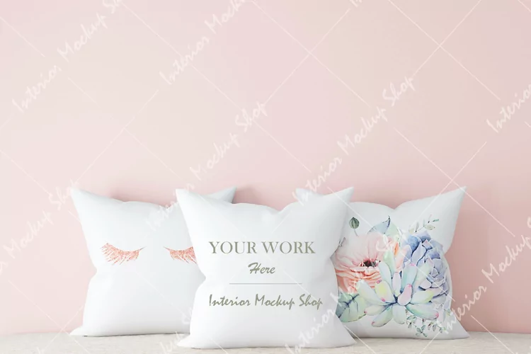 Pillow Mockup, White Pillow Mockup\ 54