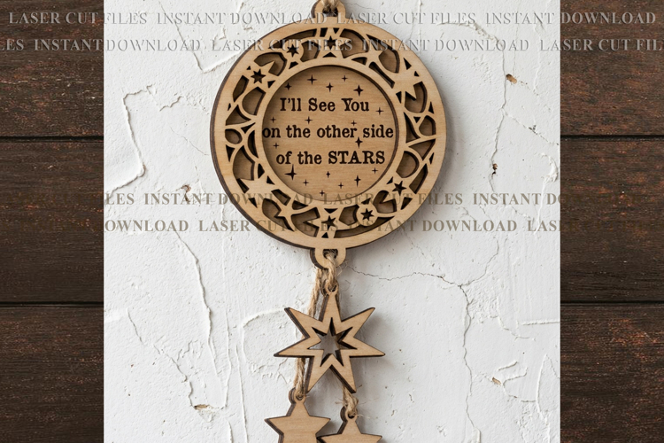 I'll see you Memorial Suncatcher ornament svg Double Sided example image 1