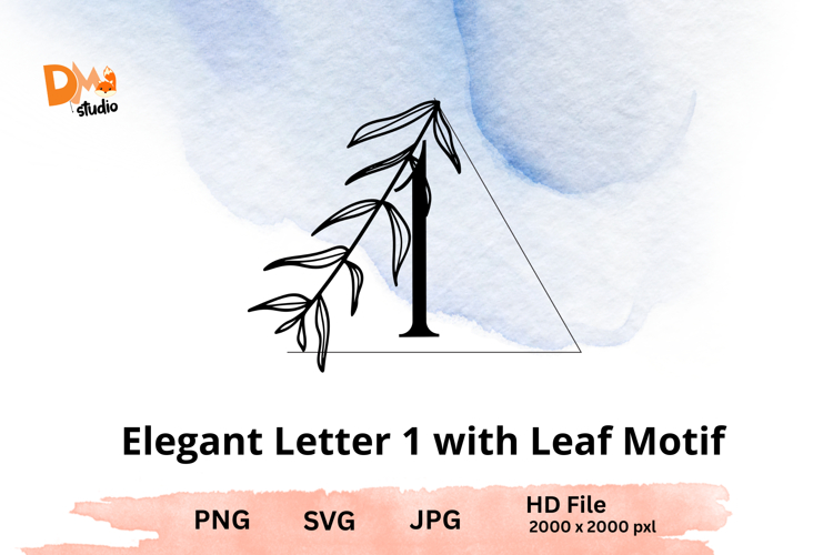 Leaf Monogram Svg Image 22