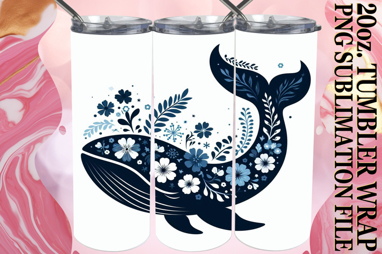 Wholesome joy 20oz tumbler wrap, Flower Animals