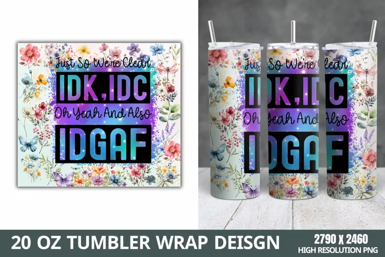 Funny Quotes 20oz Skinny Tumbler Sublimation,