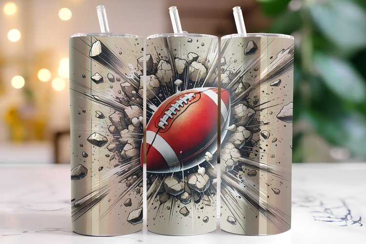 Football Tumbler Wrap | Sublimation | Tumblers