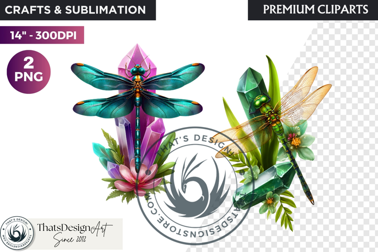 Fantasy Animal and crystal PNG Clipart scrapbooking