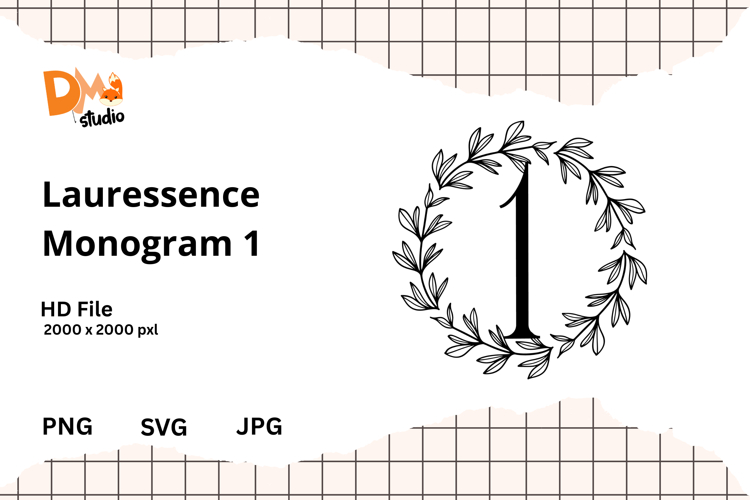 Floral Monogram Letter Svg Image 17
