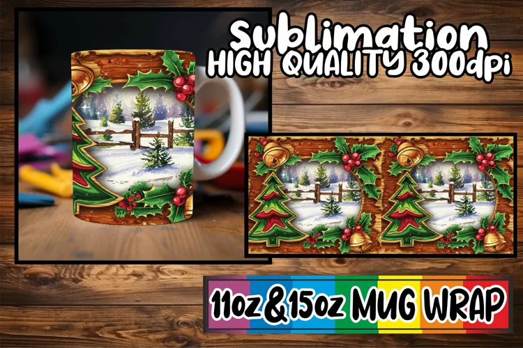 Sweet nostalgia 11oz 15oz mug wrap, Christmas