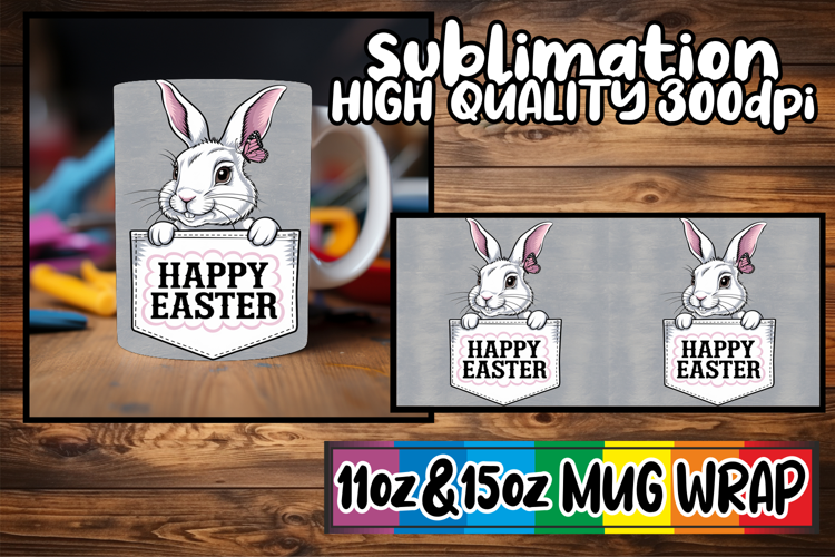 Magical moments 11oz 15oz sublimation wrap, Easter Animals