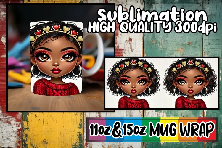 Timeless elegance sublimation print wrap, Love Girl