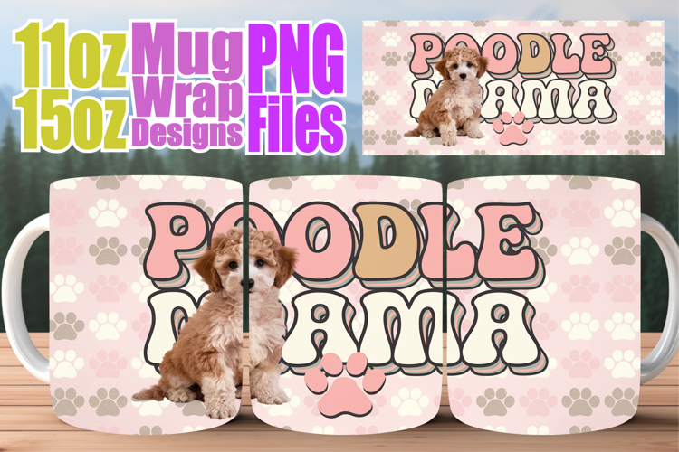 Pure joy 11oz 15oz sublimation wrap, Dog Mom