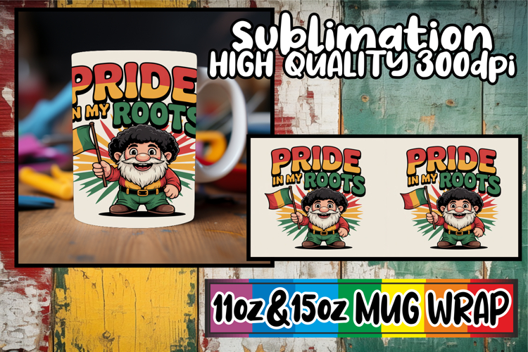 Unique memories 11oz 15oz sublimation wrap, Juneteenth