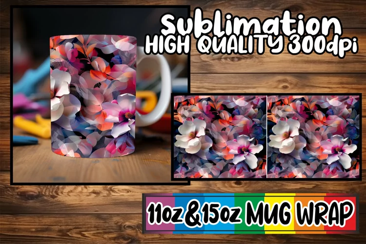Springtime Abstract Art Mug Design 11oz/15oz
